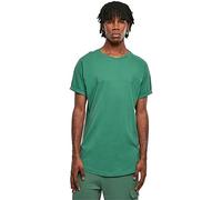 Urban Classics Herren T-Shirt Long Shaped Turnup Tee, lässiges T-Shirt für Männer, in langem Schnitt, erhältlich in vielen Farben, Leaf, S