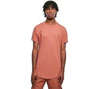 Urban Classics Herren T-Shirt Long Shaped Turnup Tee, lässiges T-Shirt für Männer, in langem Schnitt, erhältlich in vielen Farben, Terracotta, L