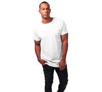 Urban Classics Long Shaped Turnup Tee in Gr. L in Weiß