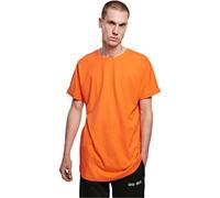 Urban Classics Herren T-Shirt Long Shaped Turnup Tee Langschnitt Mandarin 4XL