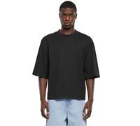 Urban Classics Herren T-Shirt Organic Oversized Cropped Tee, lässiges cropped T-Shirt für Männer, Rundhals, Oversized, aus Bio-Baumwolle, black, 5XL