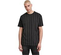 Urban Classics Oversized Pinstripe Tee in Gr. S in Schwarz