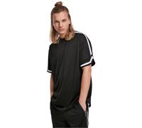 Urban Classics Oversized Stripes Mesh Tee Männer in Gr. L in Schwarz