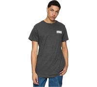Urban Classics Herren T-Shirt Shaped Long Tee with Urban Classic Print, T-Shirt für Männer, länger geschnitten