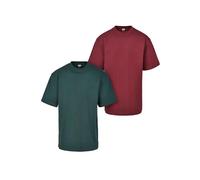 Urban Classics Herren T-Shirt Tall Tee 2-Pack, 2er Pack T-Shirt für Männer, Baumwolle, Gerippter Rundhals, erhältlich in vielen Farben, Größen S-6XL