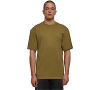 Urban Classics Herren T-Shirt Tall Tee, Oversized T-Shirt für Männer, Baumwolle, gerippter Rundhals, tiniolive, S