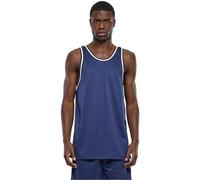 Urban Classics Herren Tank Top Mesh Tanktop, lässiges Tank Top für Männer, Rundhals, Loose Fit, Polyester-Mesh, darkblue, XXL