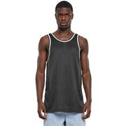 Urban Classics Herren Tank Top Mesh Tanktop, lässiges Tank Top für Männer, Rundhals, Loose Fit, Polyester-Mesh, black, S