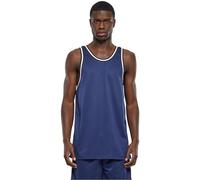 Urban Classics Herren Mesh Tanktop Rundhals Loose Fit Polyester-Mesh Dunkelblau L