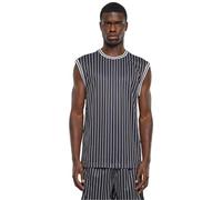 Urban Classics - Striped Mesh Black/White - Tank - Schwarz - XXL - 100% Polyester Schwarz XXL