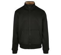 Urban Classics Herren Übergangsjacke Teddy Bonded Zip Jacket TB3823 Grau Charcoal S