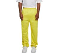 Urban Classics Jogginghose Straight Leg – Herren, Kordelzug, Reißverschluss am Beinabschluss, Gelb S