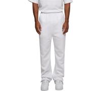 Urban Classics Herren Jogginghose Straight Leg Reißverschlüsse Kordelzug elastischer Bund Weiß XL
