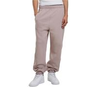 Urban Classics Herren Trainingshose Sweatpants, Jogginghose für Männer, Straight Leg, Reißverschlüsse an den Beinabschlüssen, L, duskrose