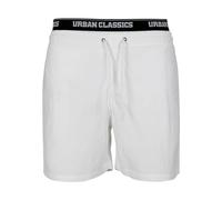 Urban Classics Badeshorts Two in One Herren XXL Weiß/Schwarz