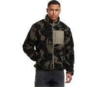 Urban Classics - Pattern Teddy Oliveswirl - Jacke - gid://shopify/Metaobject/123897741549 - S - 100% Polyester,Vlies gid://shopify/Metaobject/123897741549 S