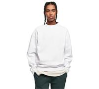 Urban Classics Herren-Sweatshirt Ultra Heavy Crew – 100% Baumwolle, Weiß, Größe L