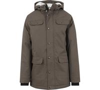 Urban Classics Herren und Jungen Jacke Heavy Cotton Parka mit gefütterter und Verstellbarer Kapuze für Herbst und Winter, Olive, Medium