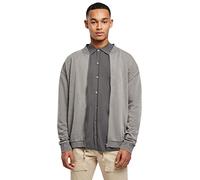 Urban Classics Herren Washed Sweat Bomber darkshadow, 3XL