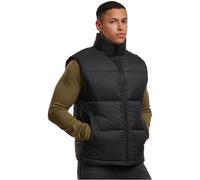 Urban Classics Herren Weste Basic Puffer Vest, Steppweste mit hohem Kragen und seitlichen Eingrifftaschen, Größen S - 5XL