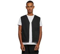 Urban Classics Herrenweste Organic Cotton Vest – Bio-Baumwolle, Regular Fit, schwarz XL