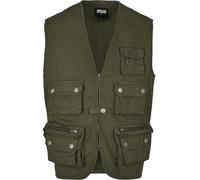Urban Classics Herren Weste Worker Vest Jacke, per Pack Grün (Dark-Olive 00551), XXXX-Large (Herstellergröße: 4XL)