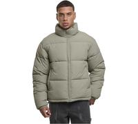 Urban Classics Herren Winterjacke Crinkle Puffer Jacket, lässige Steppjacke mit Knitteroptik, hoher Kragen, Regular Fit, Größen S - 5XL