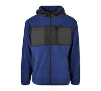 Winterjacke URBAN CLASSICS "Urban Classics Herren Hooded Micro Fleece Jacket" Gr. S, blau (spaceblue) Herren Jacken (78428335-S) spaceblue