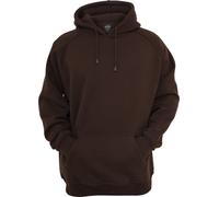 Urban Classics Herren Kapuzenpullover Blank Hoody – locker geschnitten, Kängurutasche – Braun M
