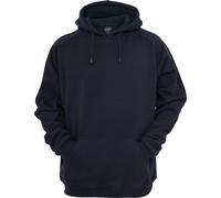Urban Classics Herren Hoody Blank – locker geschnitten, Kapuze & Kängurutasche – Navy 5XL
