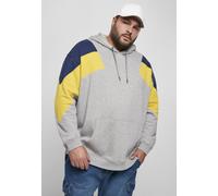 Urban Classics Hoodie Oversize 3-Tone Hoody Grey/Honey/Darkblue-XXL
