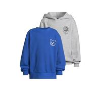 Urban Classics Kinder Hoody + Crewneck 2 Pack langarm Melting 8 Ball & Angry Teddy UCK7911A Heathergrey+Royal-134/140