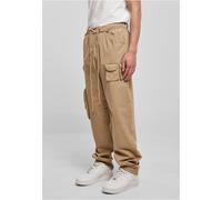 Cargohose URBAN CLASSICS "Herren Asymetric Pants" Gr. 32, Normalgrößen, beige (unionbeige) Herren Hosen (10136256-32)