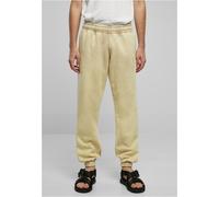 Jogginghose URBAN CLASSICS "Urban Classics Herren Heavy Stone Washed Sweatpants", Herren, Gr. 4XL, US-Größen, unionbeige, 70% Baumwolle, 30% Polyester, unifarben, relaxed fit, Hosen Jogginghose (57238
