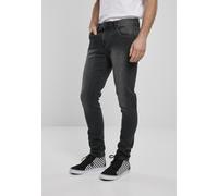 Urban Classics Männer Slim Fit Jeans Slim Fit Zip in schwarz W 30 L 32 schwarz