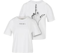 Miss Tee Women's MST009-I Don't Give A Tee T-Shirt, White, Medium