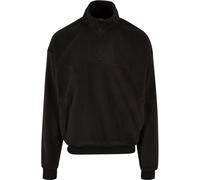 Urban Classics Pullover Basic Polar Fleece Troyer 100% Polyester Herren Schwarz XXL