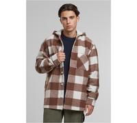 Urban Classics Big Check Jacke M White Sand / Light Rust