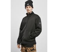 Urban Classics Herren Übergangsjacke Teddy Bonded Zip Jacket TB3823 Grau Charcoal S
