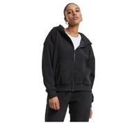 Urban Classics Men's TB7121-Ladies Jacquard Velvet Oversized Zip Hoody Sweatshirt, Black, XL