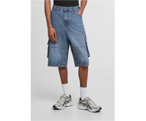 Urban Classics Jeansshorts Relaxed Denim Cargo Shorts TB7367 Mid Deep Blue Washed-36