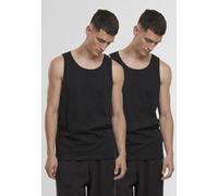 Tanktop URBAN CLASSICS "Urban Classics Jersey Loose Tank 2-Pack", Herren, Gr. XXL, schwarz, schwarz, 100% Baumwolle, unifarben, normal, Tops Tanktop (38485461-XXL) schwarz, schwarz