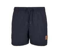 Badeshorts URBAN CLASSICS "Urban Classics Herren Boys Block Swim Shorts" Gr. 146/152, Normalgrößen, blau (navy) Jungen Badehosen (33594154-146) navy