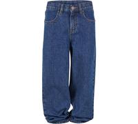 Urban Classics Jungen Jeans Boys 90´s Jeans, Jeans für Jungen im Retro-Style der 90er, Loose Fit, Low-Rise-Schnitt, mid indigo washed, 146/152