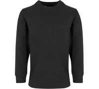 Urban Classics Jungen Sweatshirt Boys Heavy Oversized Pocket Longsleeve, Langarmshirt für Jungen, black, 158/164