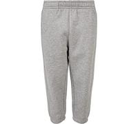 Stoffhose URBAN CLASSICS "Urban Classics Herren Boys Sweatpants", Kinder, Gr. 134/140, Normalgrößen, grau, 65% Baumwolle, 35% Polyester, unifarben, loose fit, Hosen Stoffhose (57003935-134) grau