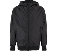 Urban Classics Jungen Jacke Boys Windbreaker, Winterjacke für Jungen, Kapuzenjacke, black, 134/140