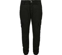Urban Classics Jogging Mid Waist Cargo Pants Schwarz 134-140 cm Junge (Herstellerartikelnummer: UCK1268-Black_134/140)