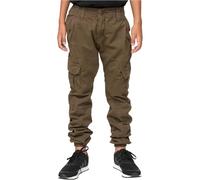 Stoffhose URBAN CLASSICS "Urban Classics Herren Boys Cargo Jogging Pants" Gr. 158/164, Normalgrößen, grün (olive) Jungen Hosen (85184726-158) olive