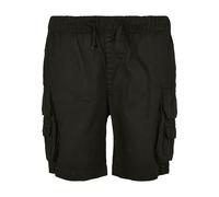 Urban Classics Jungen Kurze Hose Boys Double Pocket Cargo Shorts, Farbe Black, Größe 134/140